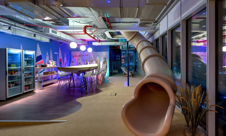 Google Office Interior and Google Play Store - androguru