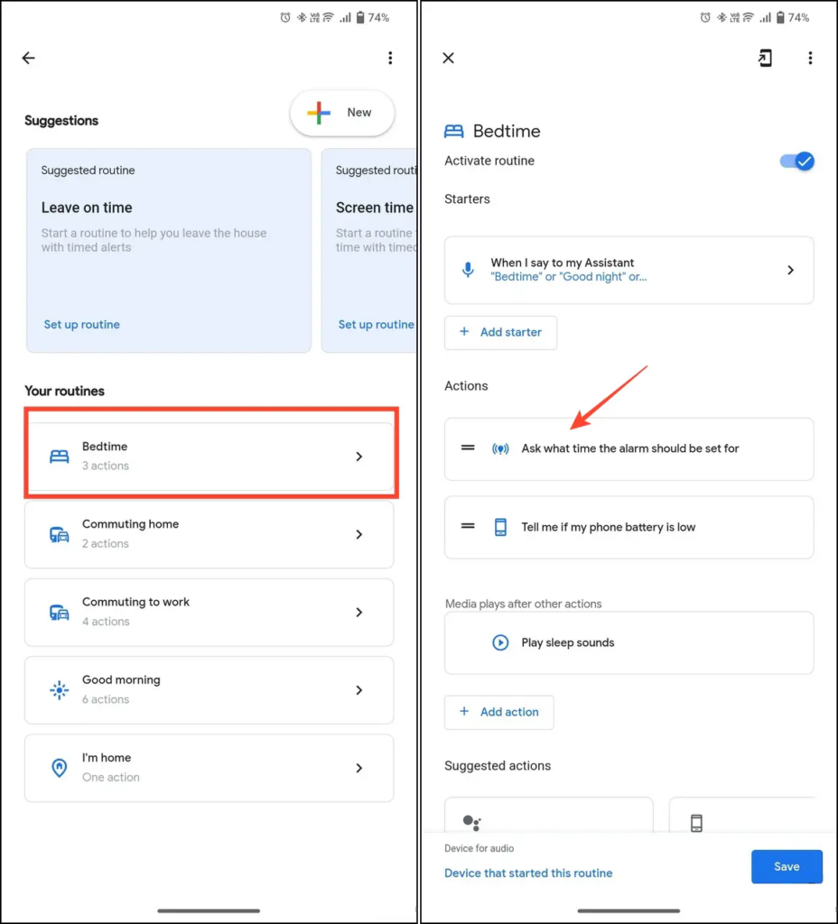 Check Google Assistant Routines (3)