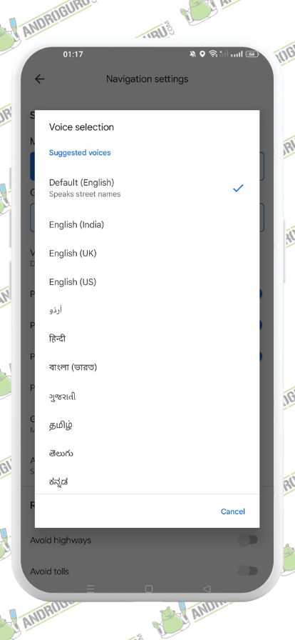 How to Change Navigation Voice in Google Maps (7) - androguru