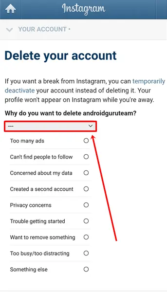 How to Delete Instagram Account Permanently (6)