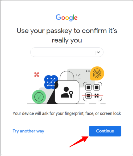 Use Google Passkeys to Sign in
