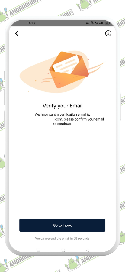 Email Verification - CoinMENA on Android