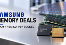 Samsung Secures Massive Memory Deals as AI Demand Fuels Chip Shortage