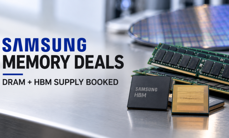 Samsung Secures Massive Memory Deals as AI Demand Fuels Chip Shortage
